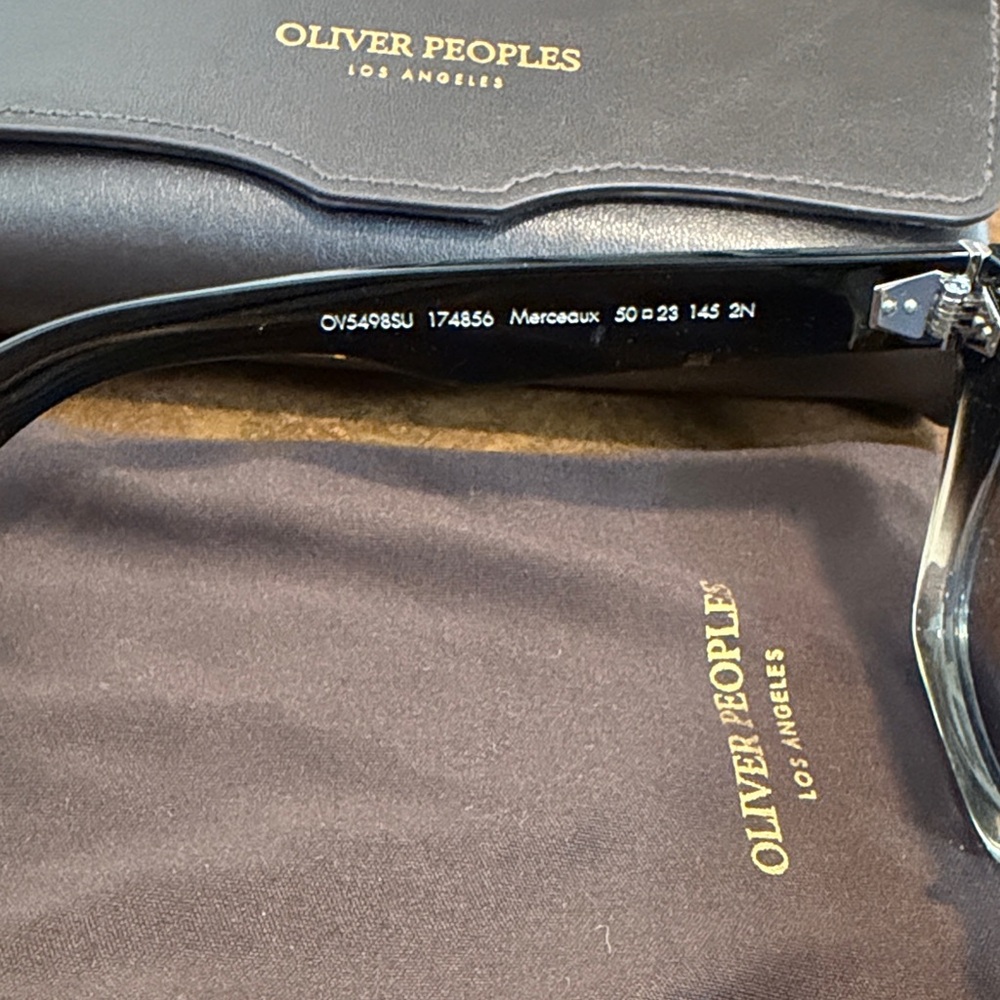 Oliver Peoples Gray Sunglasses with Case - Picture 4 of 6